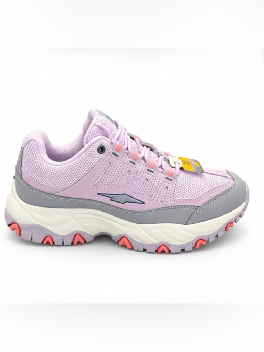 AVIA women’s wide-width sneakers, size 7½, in a light lavender/pink with gray, - Picture 3 of 7
